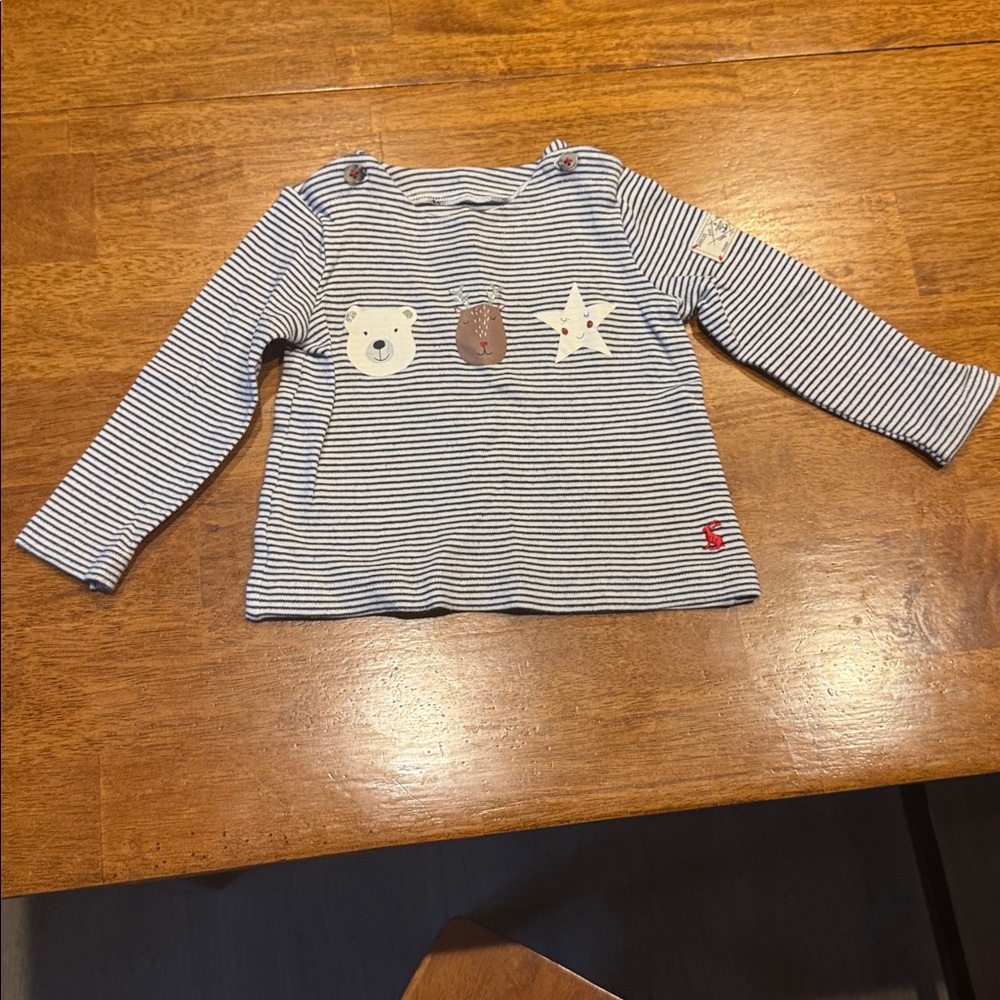 Joules long sleeve shirt 6-9 months